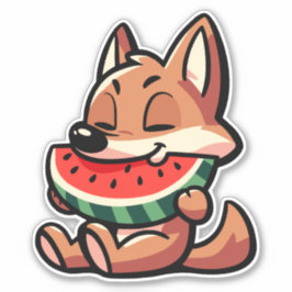 Coyote Watermelon Aufkleber