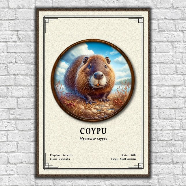 Coypu-Zoologie-Serie Poster (Von Creator hochgeladen)