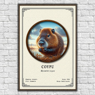 Coypu-Zoologie-Serie Poster