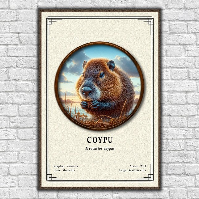 Coypu-Zoologie-Serie Poster (Von Creator hochgeladen)