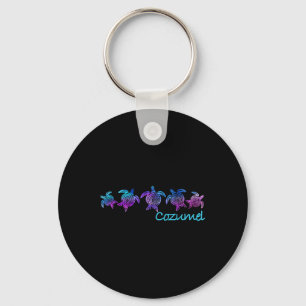 Cozumel Beach Design _ Tribal Turtle Gift Schlüsselanhänger