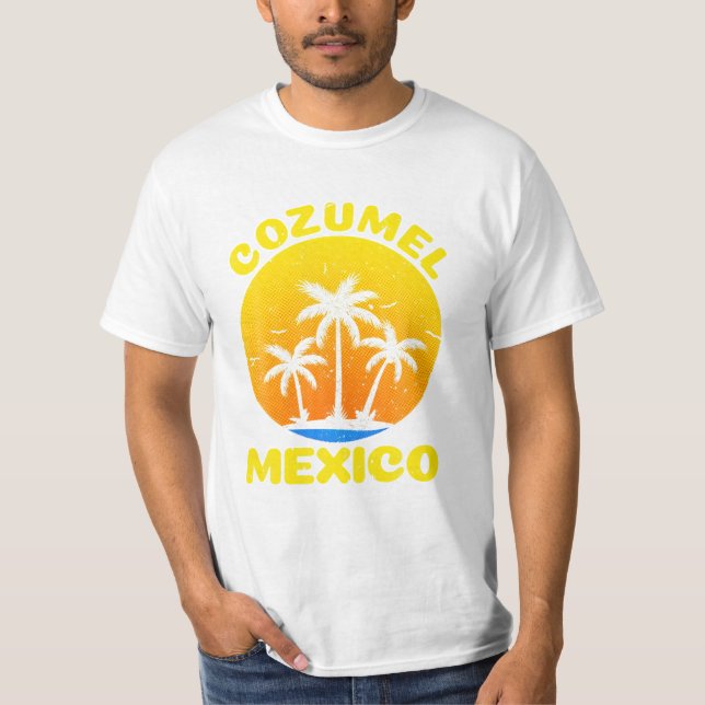 Cozumel Design für Männer Frauen T-Shirt (Vorderseite)