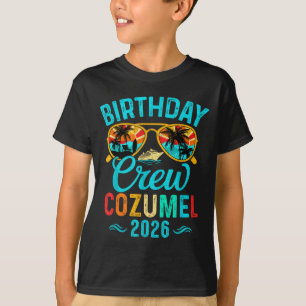 Cozumel Geburtstags-Crew-Urlaub 2026 Familie T-Shirt