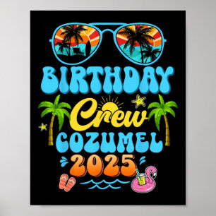 Cozumel Geburtstags-Crew-Urlaubskreuzfahrt 2025 So Poster