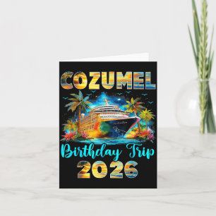 Cozumel Geburtstagsreise 2026 Familien Geburtstags Karte