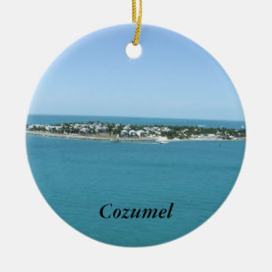 Cozumel-Insel-blaues Wasser tropisch Keramik Ornament