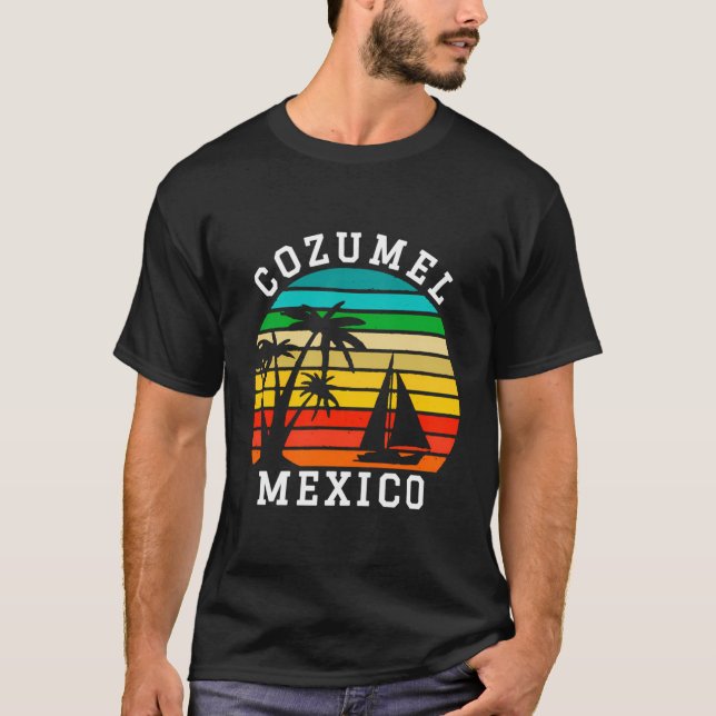 Cozumel Mexico Familienurlaub T-Shirt (Vorderseite)