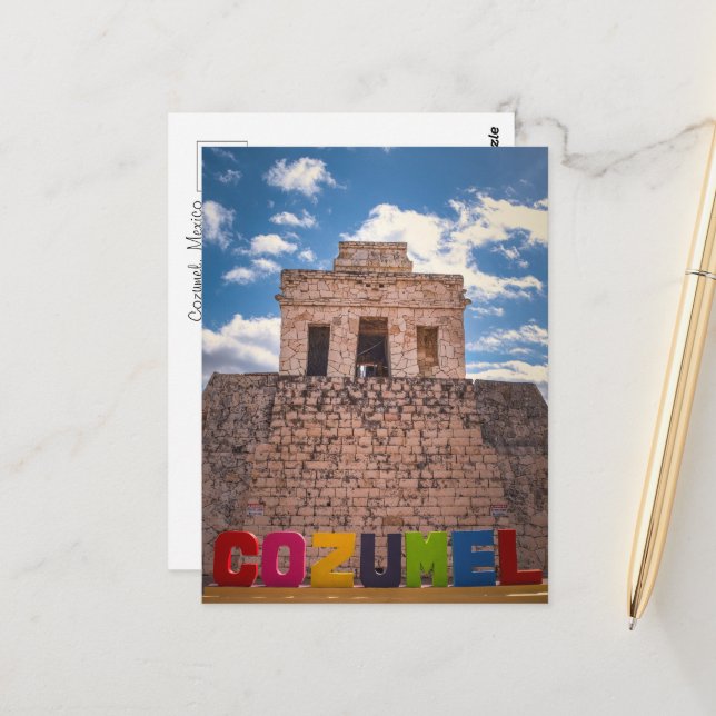 Cozumel, Mexico – Tropical Travel Souvenir Postkarte (Vorderseite/Rückseite Beispiel)
