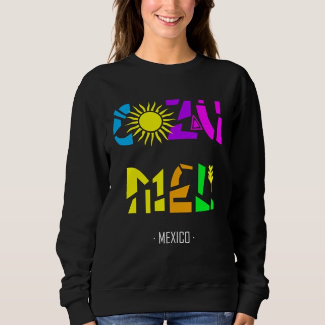 Cozumel Mexico  Vacation Beach Country Sun Swim Cr Sweatshirt (Vorderseite)