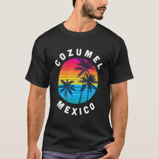 Cozumel Mexico Vacation Souvenir Sunset Beach T-Shirt