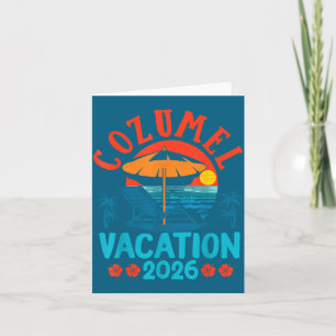 Cozumel Mexiko 2026 Familienurlaub Strand Sommer V Dankeskarte