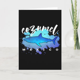 Cozumel Mexiko Hai Scu Taucher Frühlingsferien Karte