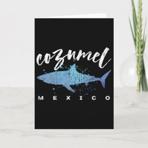 Cozumel Mexiko Hai-Taucher Frühlingsferien Urlaub Karte