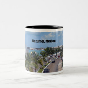 Cozumel, Mexiko Zweifarbige Tasse