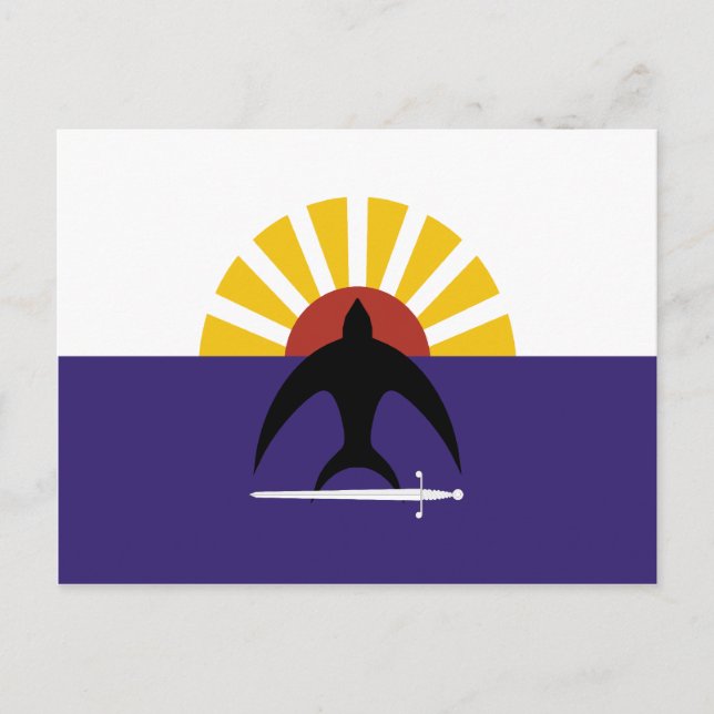 Cozumel, Quintana Roo, Mexiko-Flagge Postkarte (Vorderseite)