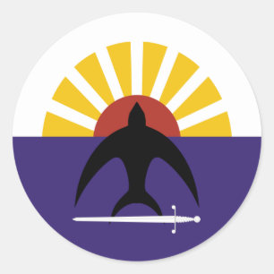 Cozumel, Quintana Roo, Mexiko-Flagge Runder Aufkleber
