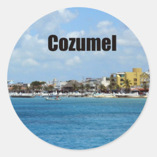 Cozumel Runder Aufkleber