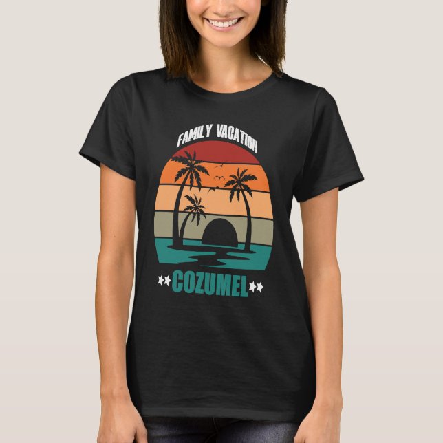 Cozumel Summer Family Couple Matching Holiday S T-Shirt (Vorderseite)