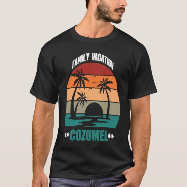 Cozumel Summer Family Couple Matching Holiday S T-Shirt (Vorderseite)
