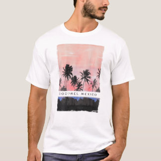 Cozumel Sunset Vacation Souvenir T-Shirt