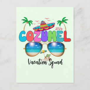 Cozumel Urlaub Squad Sun, Sand und Erinnerungen Me Postkarte