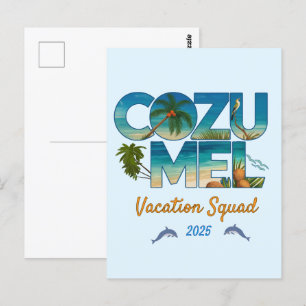 Cozumel Vacation 2025 Tropical Erlebnis Postkarte