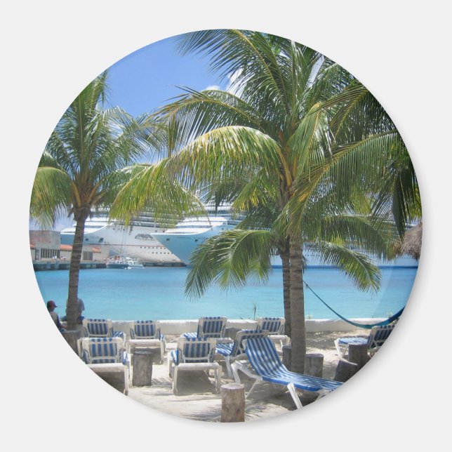 Cozumel Vacation View Magnet (Vorne)