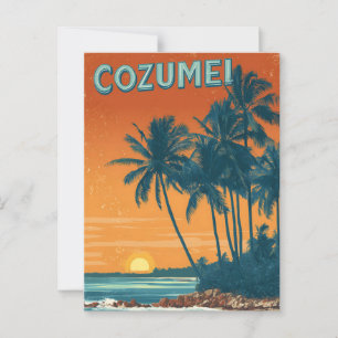 Cozumel Vintage Postkarte
