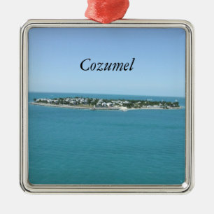 Cozumel-Weihnachten Ornamement Silbernes Ornament
