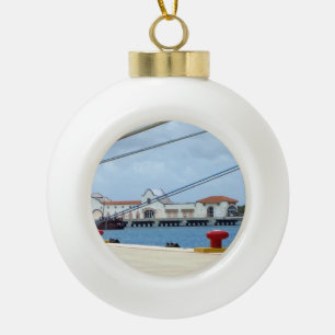 CozumelDockside Keramik Kugel-Ornament