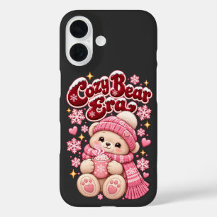 Cozy Bear Era Süßes Rosa Weihnachten iPhone 16 Hülle