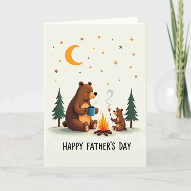 Cozy Bears Vatertagskarte Karte (Vorderseite)
