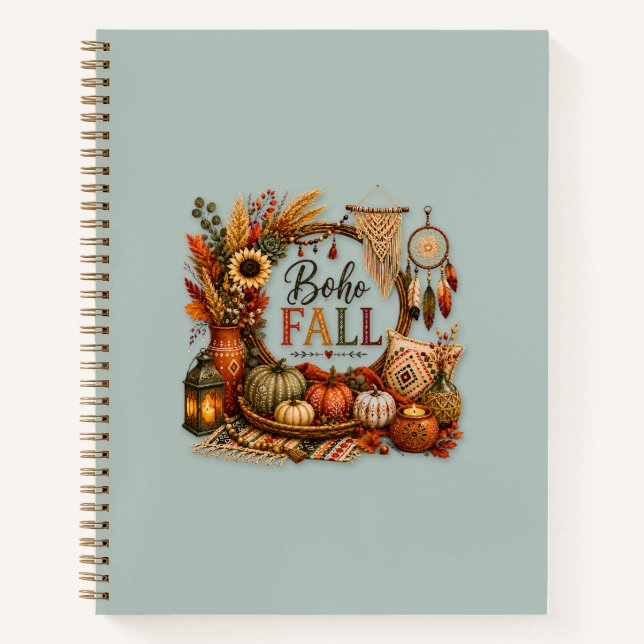 Cozy Boho Fall / Bohemio Acogedor Notizbuch (Vorderseite)