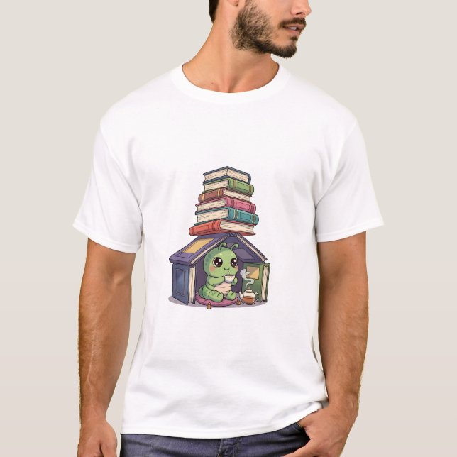 Cozy Bookworm's Tea Time Hideaway T-Shirt (Vorderseite)