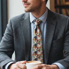 Cozy Botanical – Earthy Floral Krawatte