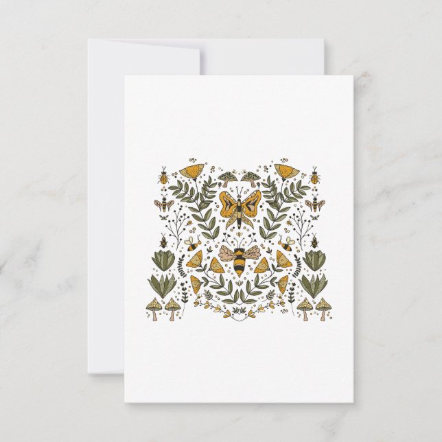 Cozy Butterfly Garden Einladung (Vorderseite)