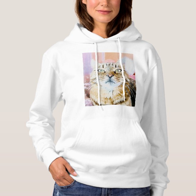 Cozy Cat Vibes Hoodie (Vorderseite)