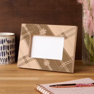 Cozy Checked Picture Frame Geätzte Rahmen