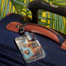 Cozy Christmas Cabin Winter Wonderland Gepäckanhänger