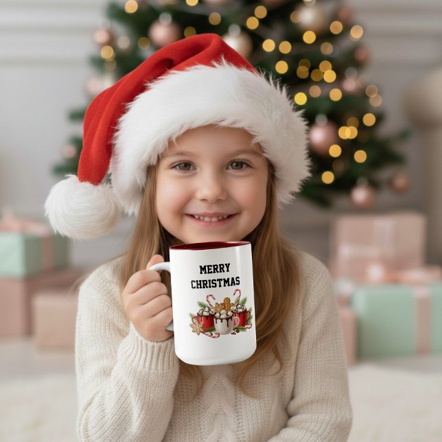 Cozy Christmas Cocoa  Zweifarbige Tasse (Von Creator hochgeladen)