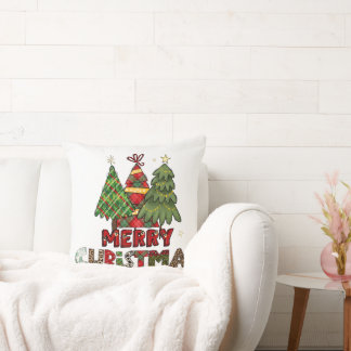 Cozy Christmas Cushion with Santa Claus Illustrati Kissen