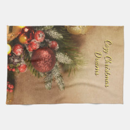 Cozy Christmas Dreams Towel | Holiday Kitchen Geschirrtuch