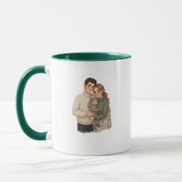 Cozy Christmas Family Mug – Personalized Holiday  Tasse