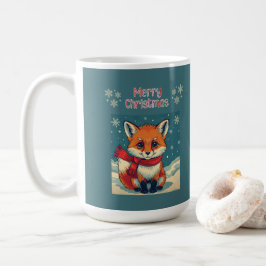 Cozy Christmas Fox Mug Kaffeetasse