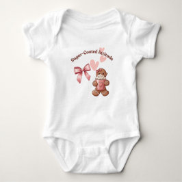 Cozy Christmas Gingerbread Coquette Sweet Baby Strampler