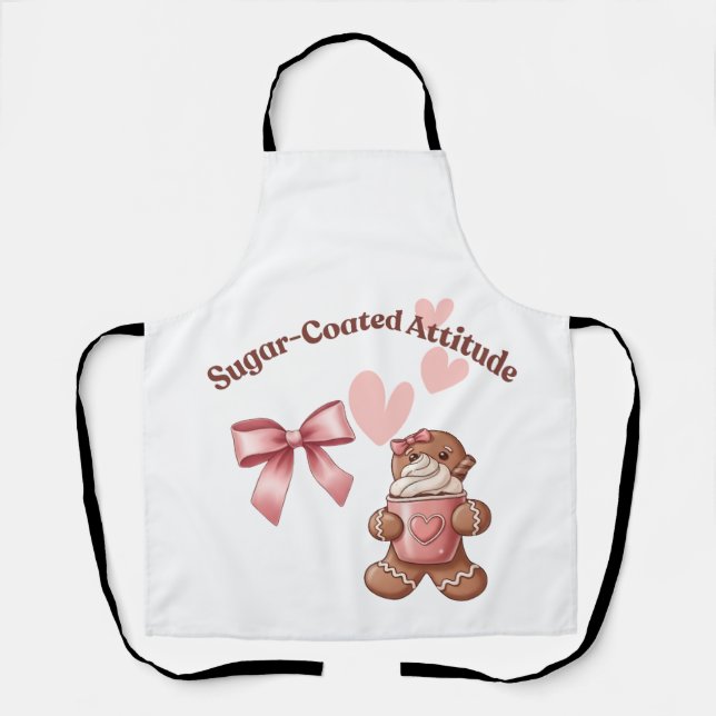 Cozy Christmas Gingerbread Coquette Sweet Schürze (Vorderseite)