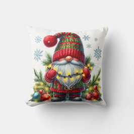 Cozy Christmas Gnome Art – Festive Holiday Kissen