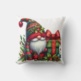 Cozy Christmas Gnome Art – Festive Holiday Kissen
