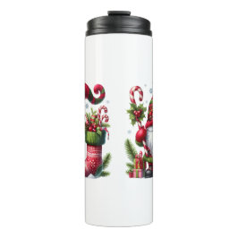 Cozy Christmas Gnome Art – Festive Holiday Thermosbecher