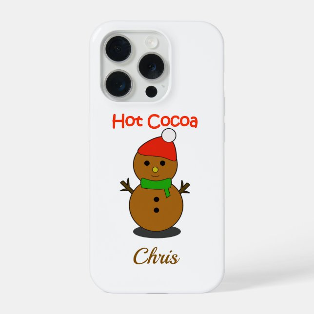 Cozy Christmas Mug – Hot Cocoa Holiday Gift  iPhone Hülle (Rückseite)